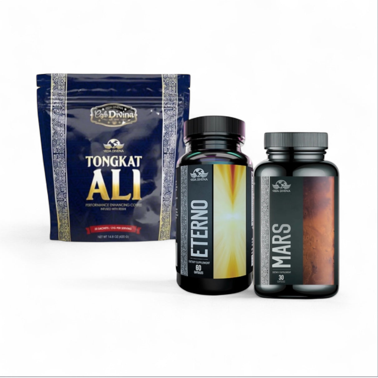 Vida Divina Pack – Tongkat Ali, Eterno & Mars