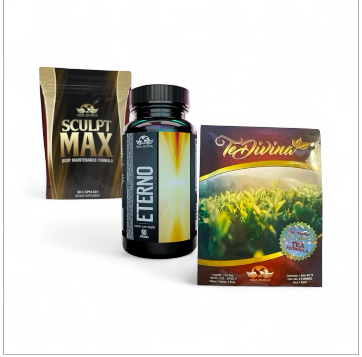 Vida Divina Pack – Té Divina, Sculpt Max & Eterno
