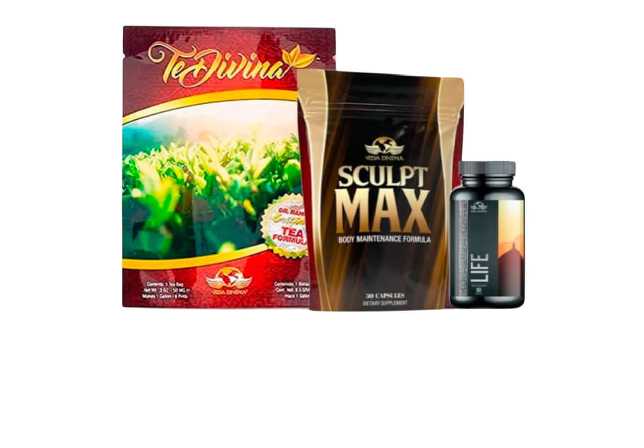 Vida Divina Natural Wellness Pack – Té Divina, Life & Sculpt Max