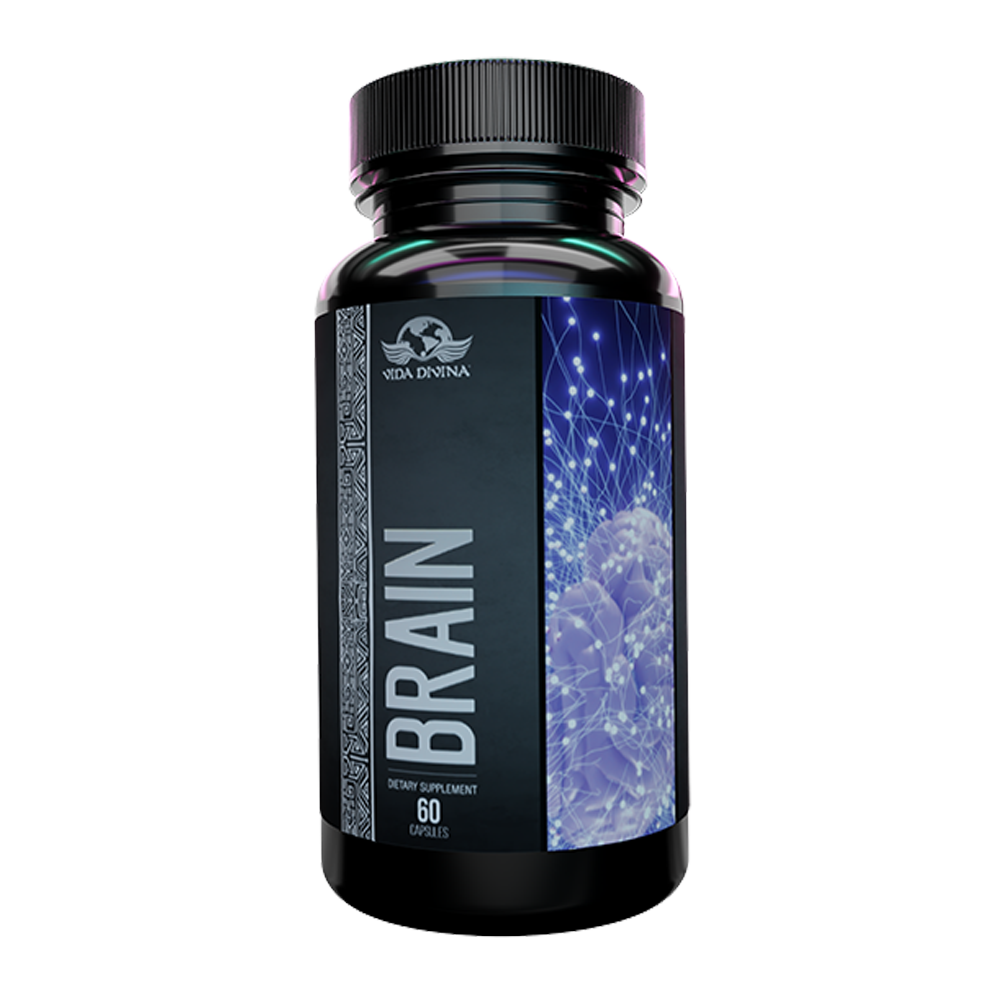 Vida Divina Brain – Natural Nootropic & Herbal Supplement (60 Capsules)