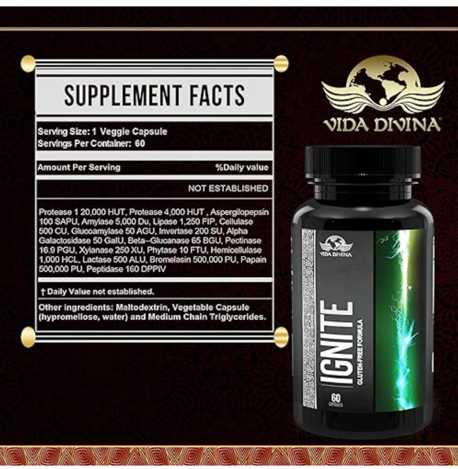 Vida Divina Ignite – Daily Herbal Drink Mix (60 Capsules)