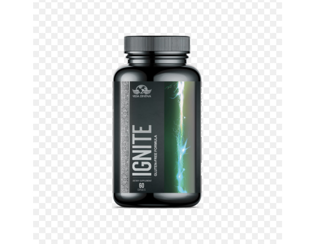 IGNITE VIDA DIVINA supplement bottle for natural weight management and metabolism support.