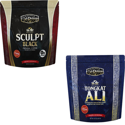Premium Coffee Combo – Sculpt Black & Tongkat Ali | Vida Divina