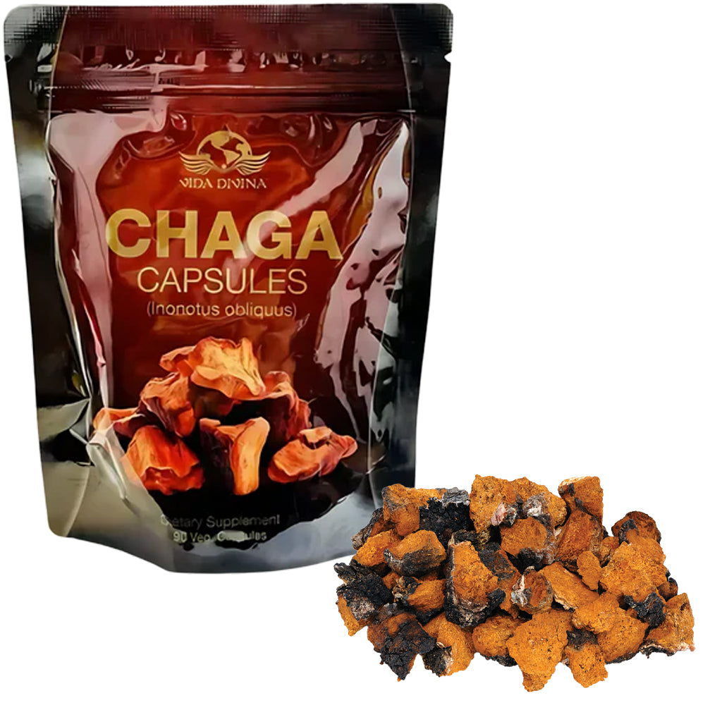 Vida Divina Chaga – Natural Antioxidant Capsules for Daily Wellness