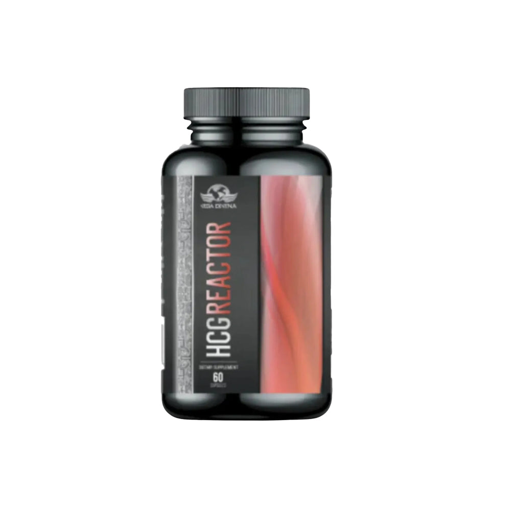 Combo – Té Divina Herbal Tea & HCG Reactor Capsules, featuring HCG Reactor supplement bottle.