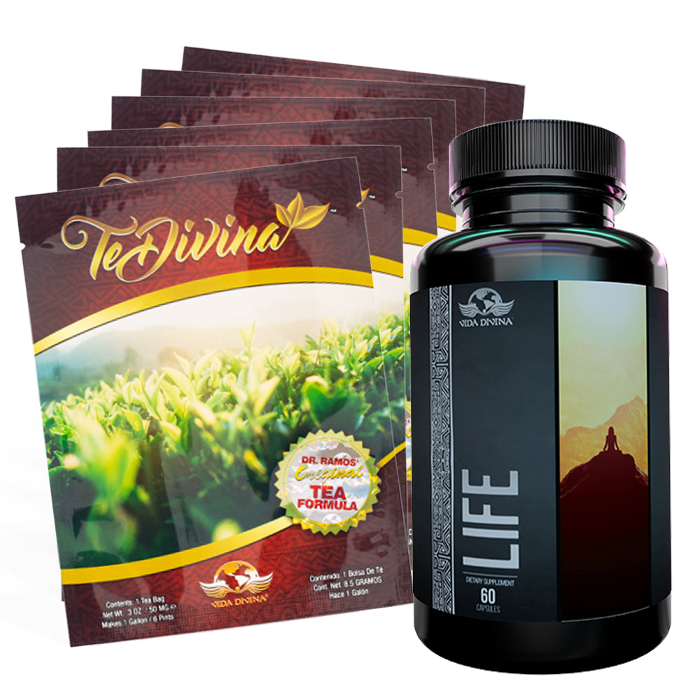 Vida Divina Combo – Té Divina & Life | 4 + 2 Free Pack