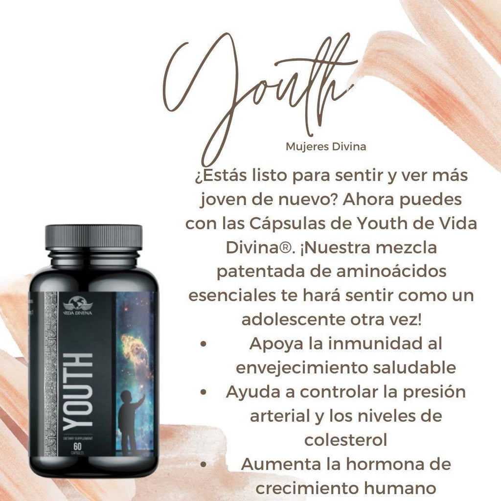 Vida Divina Youth – Natural Skin Support Supplement with Amino Acids